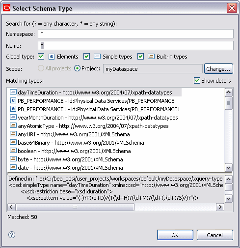 Select the schema type.