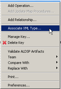 Associate XML type.