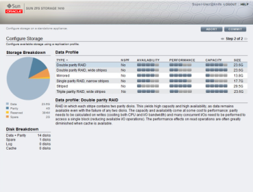 image:gráfico en el que se muestra la pantalla Storage Configuration (Configuración de almacenamiento) en la interfaz de usuario basada en explorador