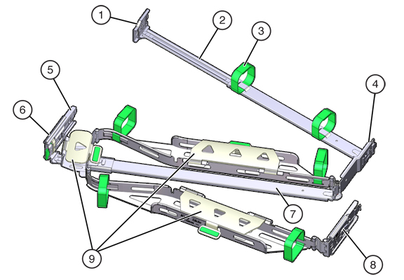 image:Illustration présentant les composants du module de fixation des câbles