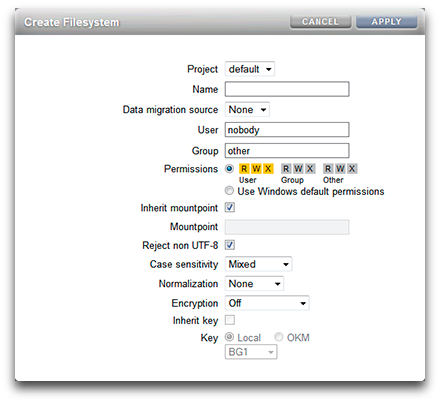 image:파일 시스템 매개변수 만들기