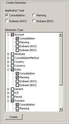 Select the application type.