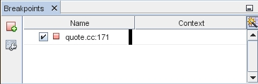 image:「ブレークポイント」ウィンドウ