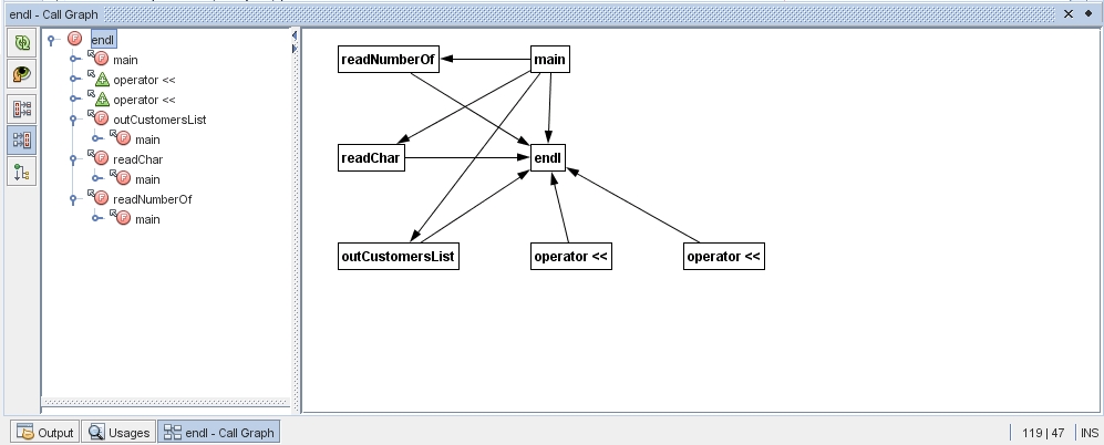 コールグラフの使用 Oracle Solaris Studio 12 4 Ide クイックスタートチュートリアル