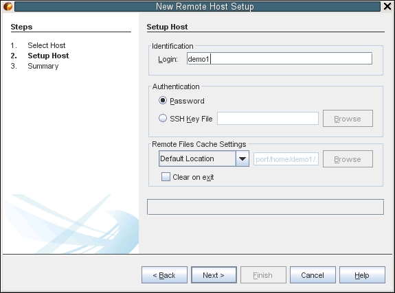 image:“New Build Development Host“（新建生成开发主机），“Setup Host“（设置主机）页面