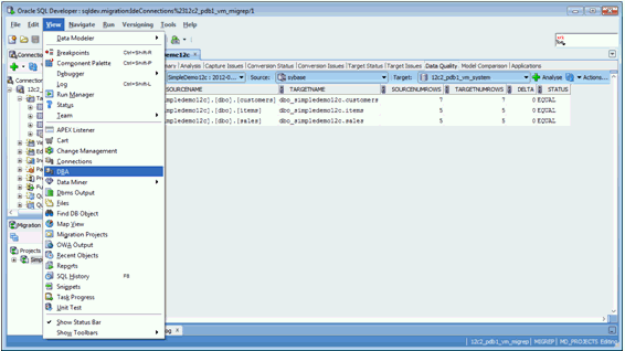 SQL DBAナビゲータ