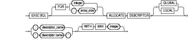 ALLOCATE DESCRIPTOR