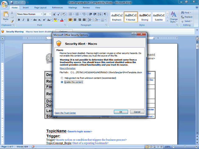 Screen image of this step