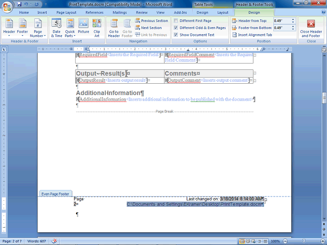 Screen image of this step