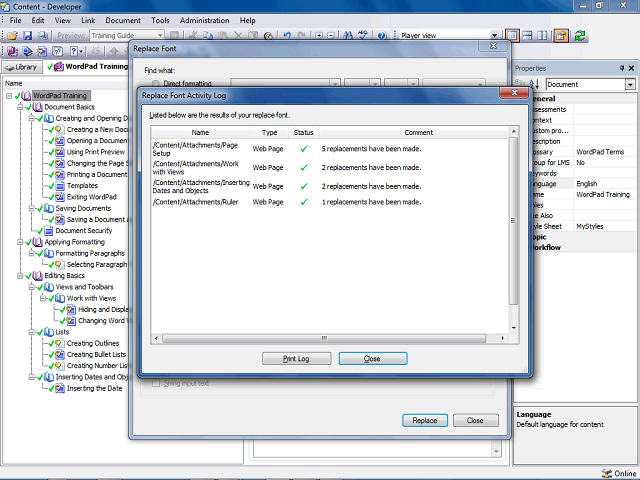 Screen image of this step