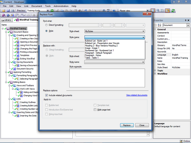 Screen image of this step
