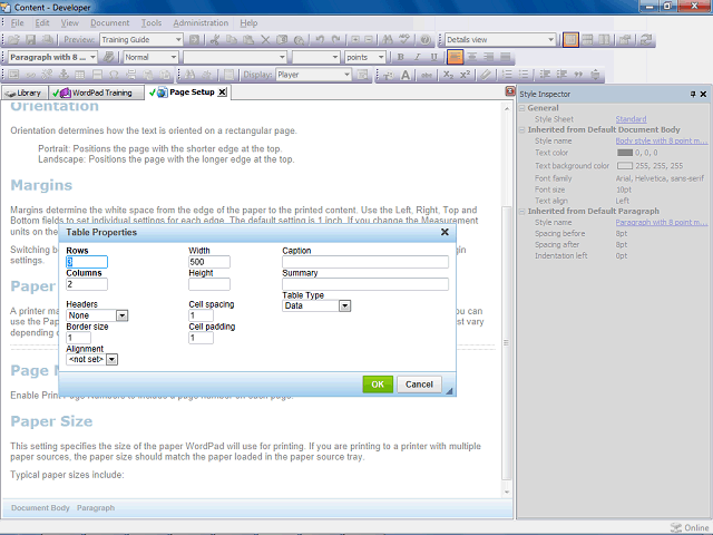Screen image of this step