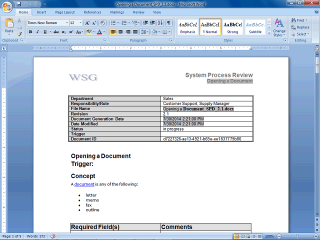 Screen image of this step