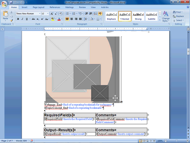 Screen image of this step
