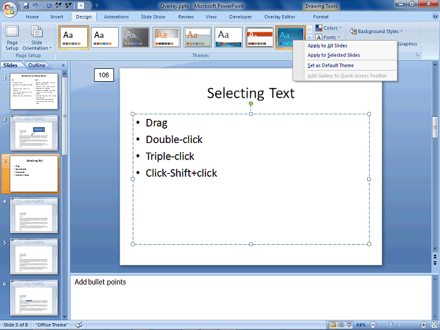 Screen image of this step