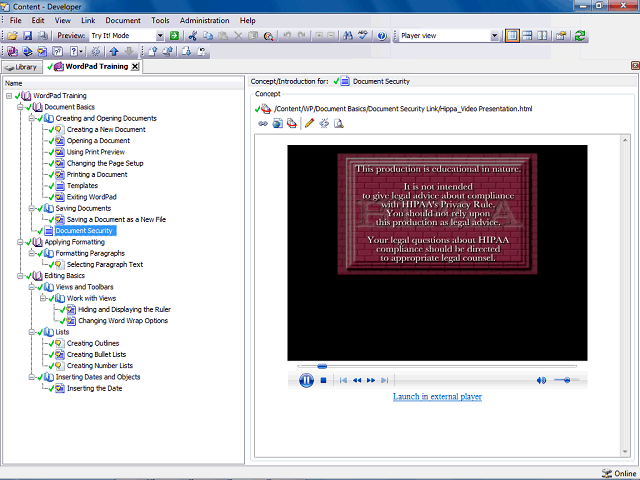 Screen image of this step