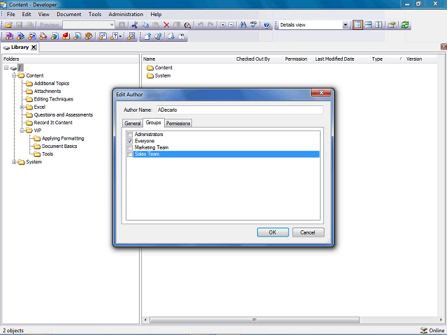 Screen image of this step