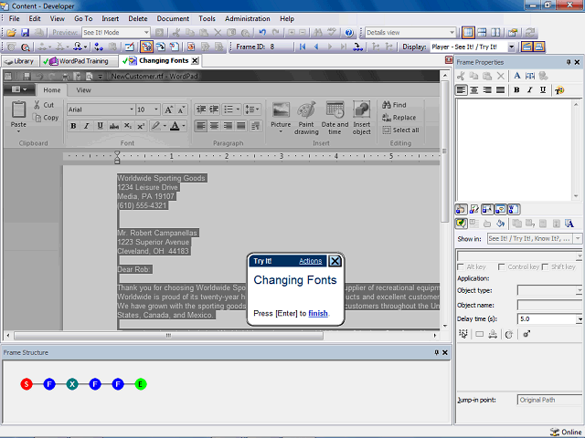 Screen image of this step