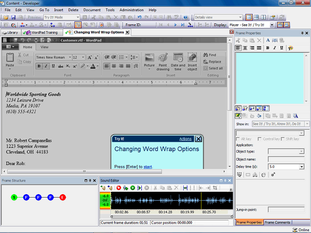 Screen image of this step