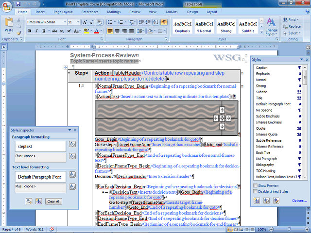 Screen image of this step