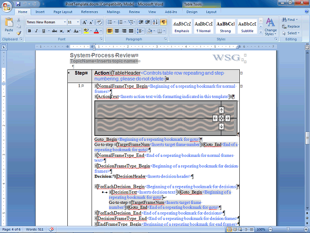 Screen image of this step