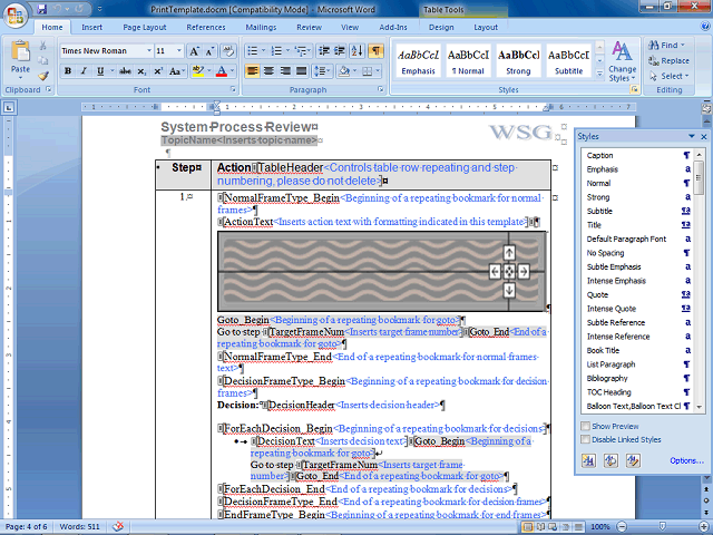Screen image of this step