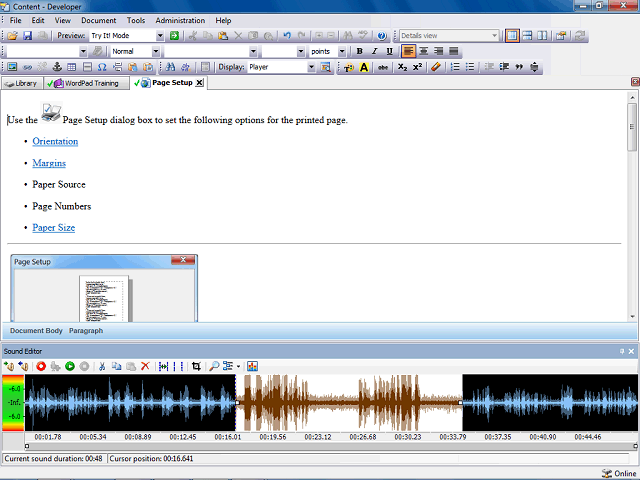 Screen image of this step