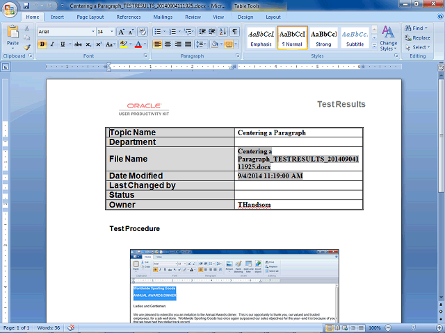 Screen image of this step
