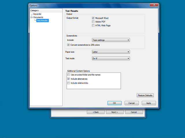 Screen image of this step