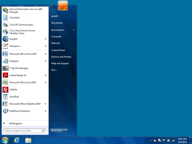 Screen image of this step