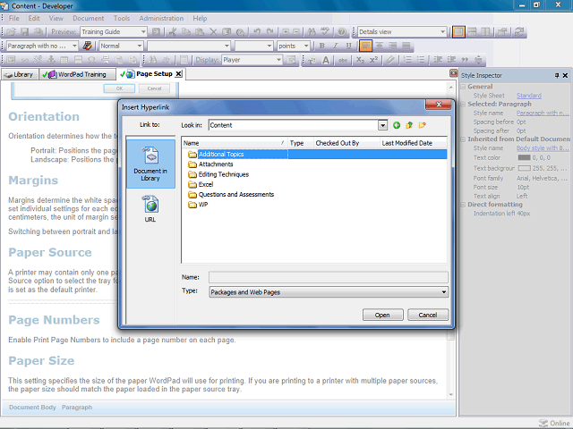 Screen image of this step
