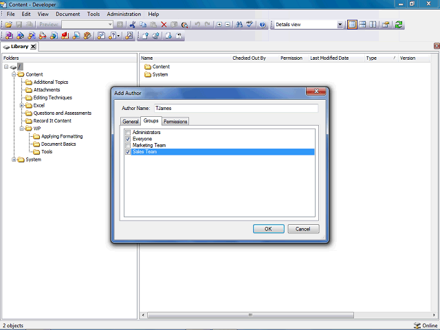 Screen image of this step