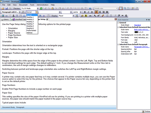 Screen image of this step