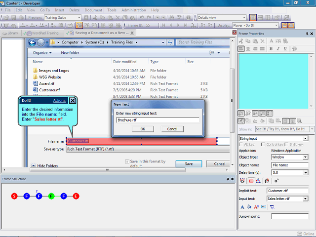 Screen image of this step