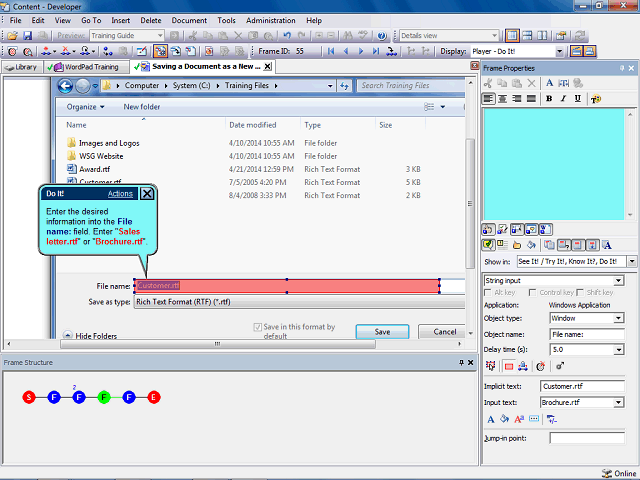 Screen image of this step