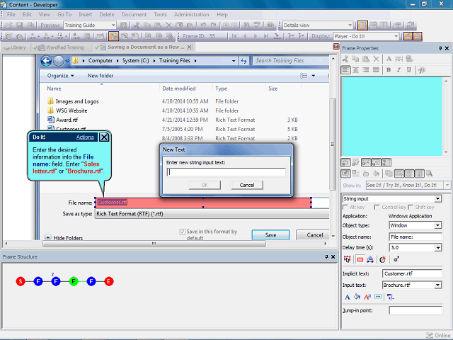 Screen image of this step