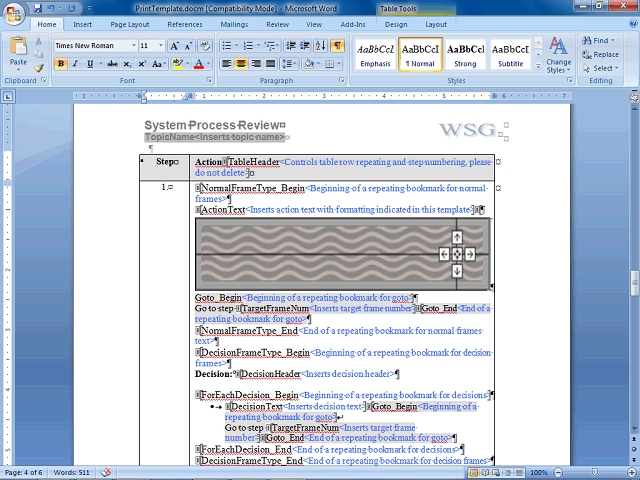 Screen image of this step