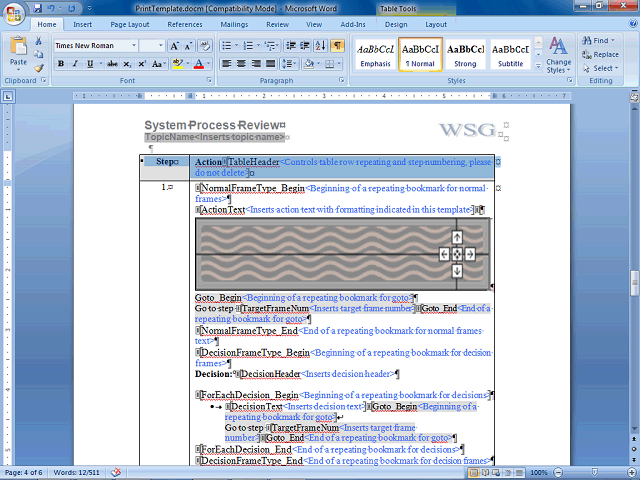 Screen image of this step