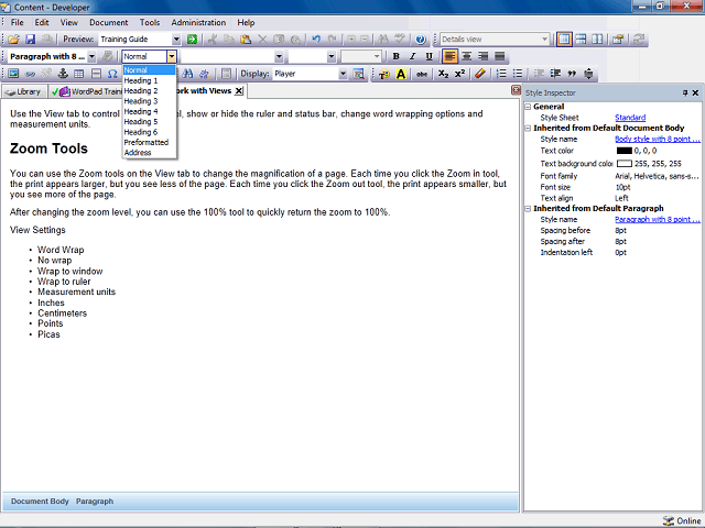 Screen image of this step