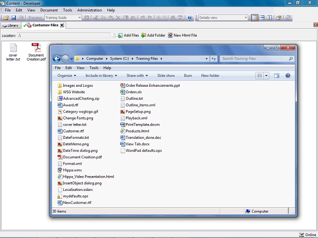 Screen image of this step