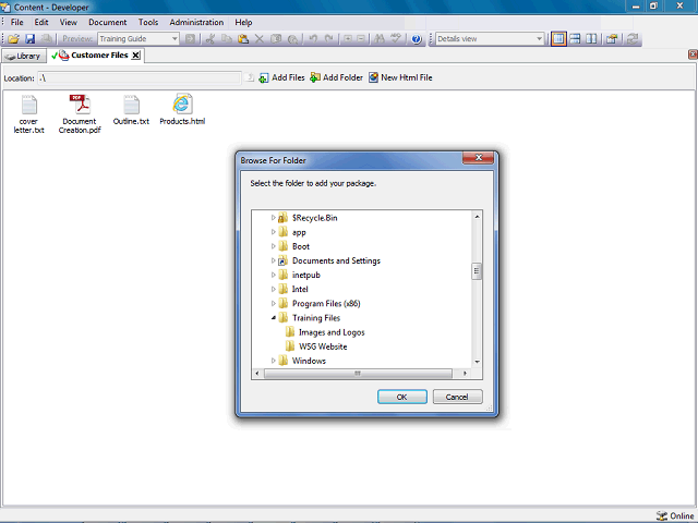 Screen image of this step