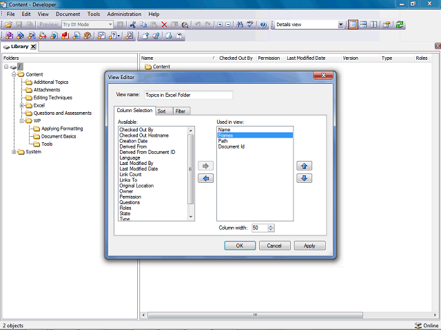 Screen image of this step