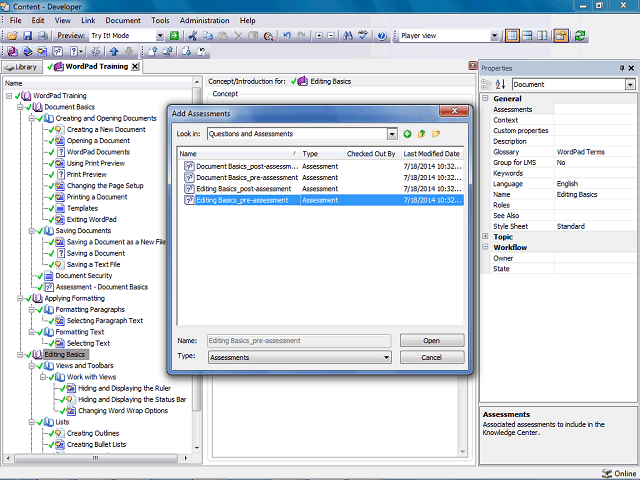 Screen image of this step