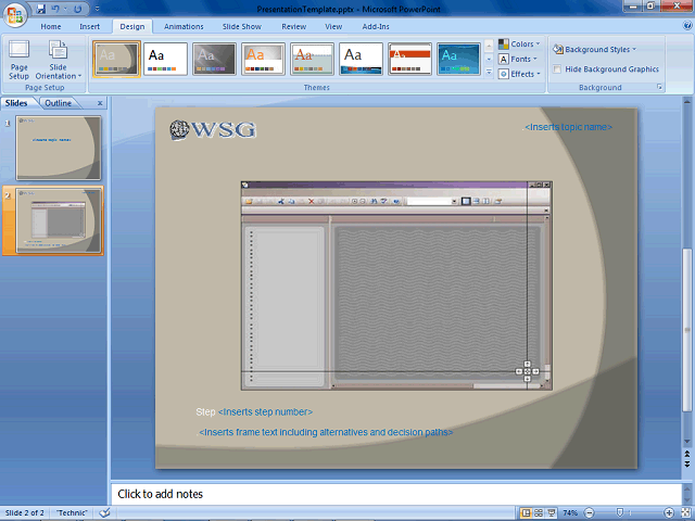 Screen image of this step