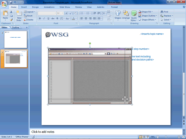 Screen image of this step