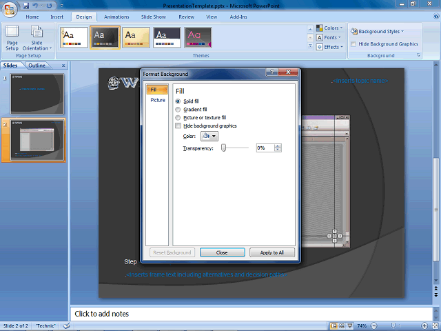 Screen image of this step