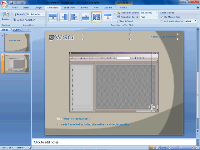 Screen image of this step