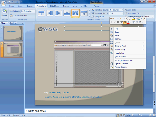 Screen image of this step