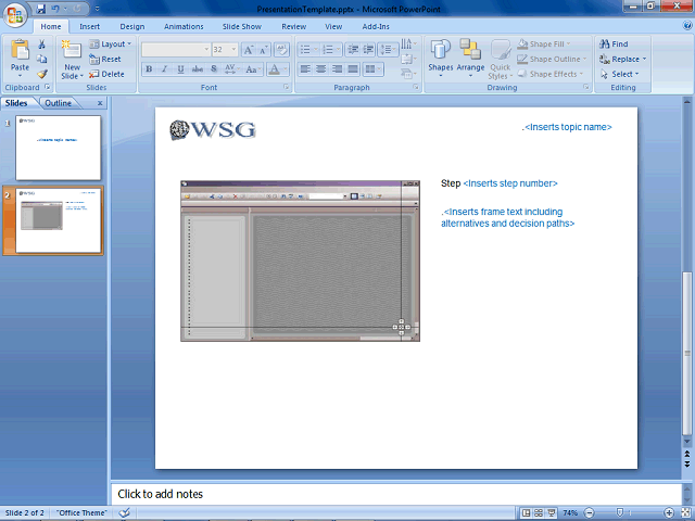 Screen image of this step