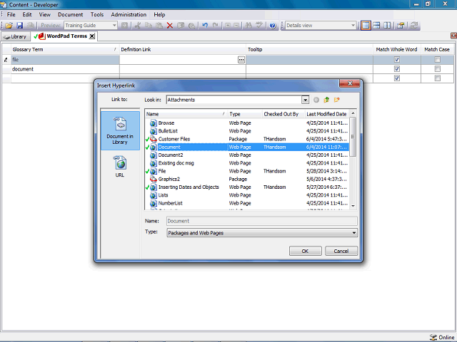 Screen image of this step